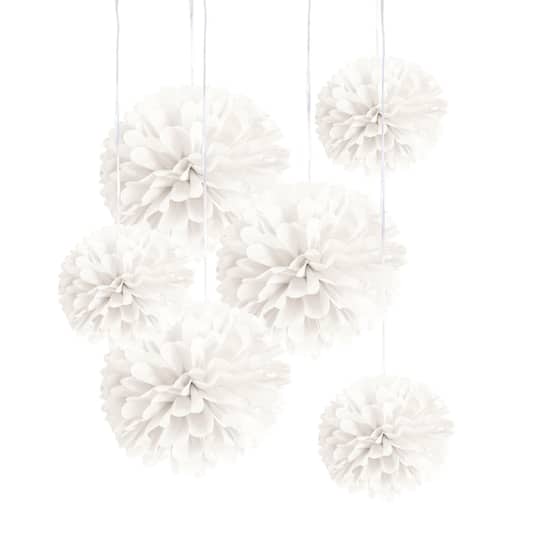 Michaels, White Paper Pom Poms By Celebrate It™ – Category: Ceiling Decorations